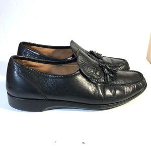 Men Shoes French Shriner Tasseled Loafers Black 10N